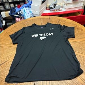 Nike Black K-State Team Issued  'Win The Day' Men's Dri-Fit Tee